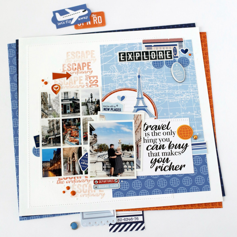 Born To Travel Explore Layout Digital Instructions