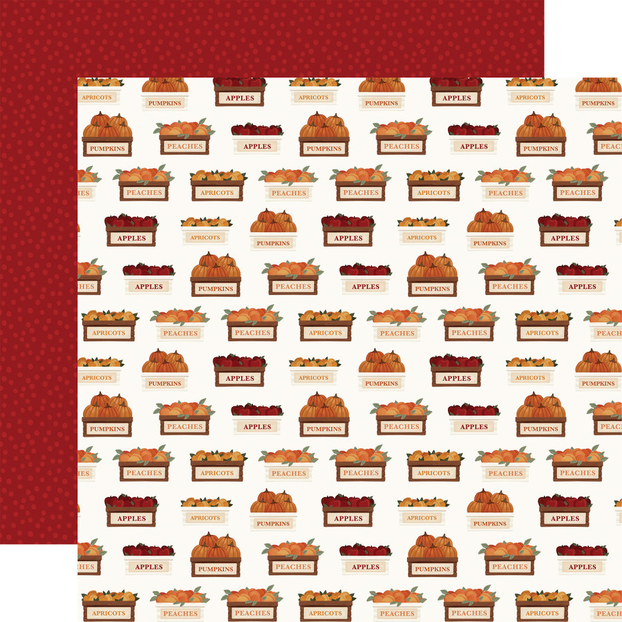 Americana: Fall Farm Harvest 12x12 Patterned Paper
