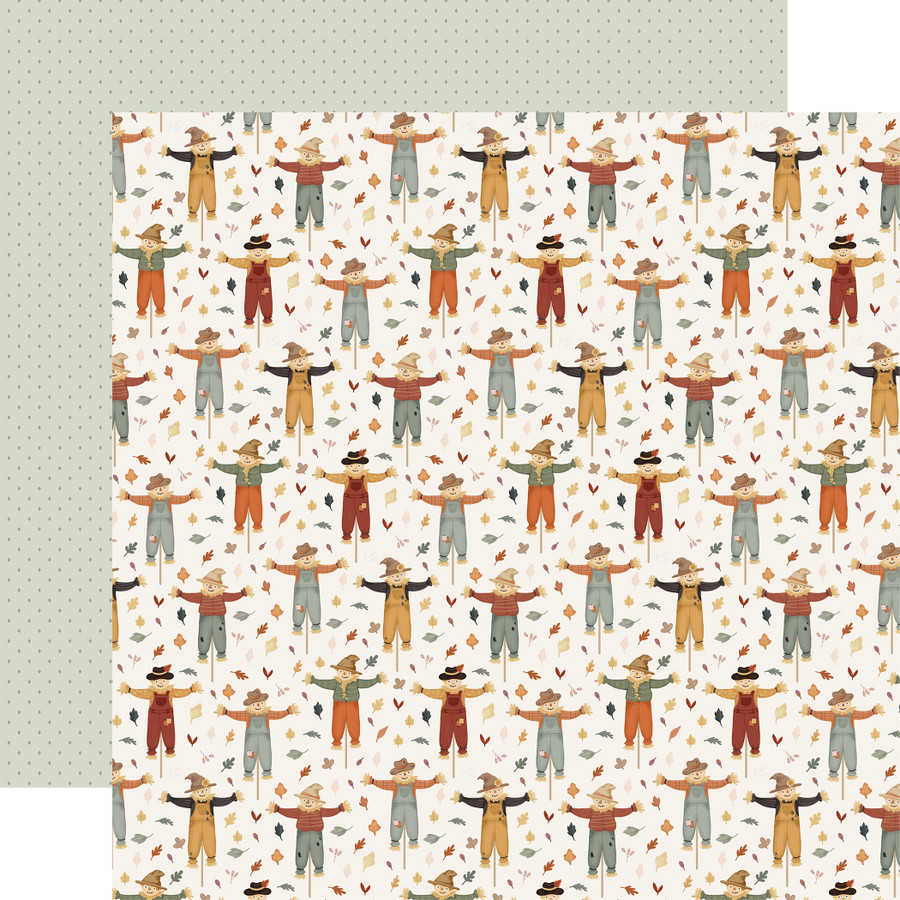 It's Autumn: Scarecrow Friends 12x12 Patterned Paper