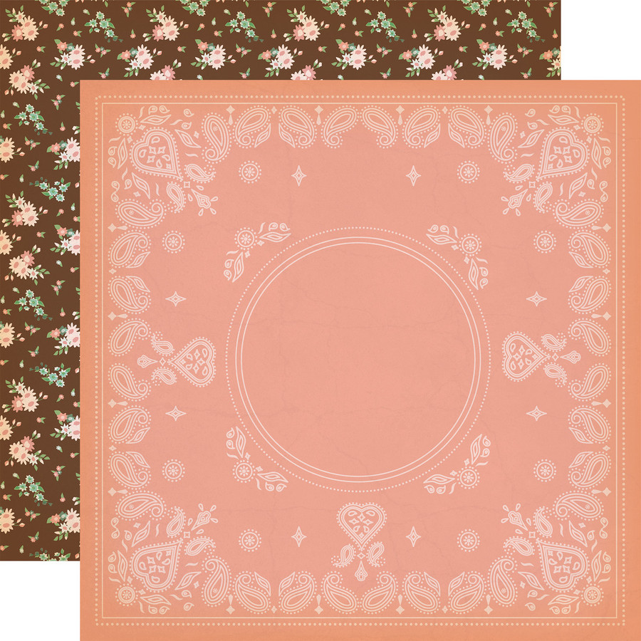 Cowgirl: Howdy Bandana 12x12 Patterned Paper