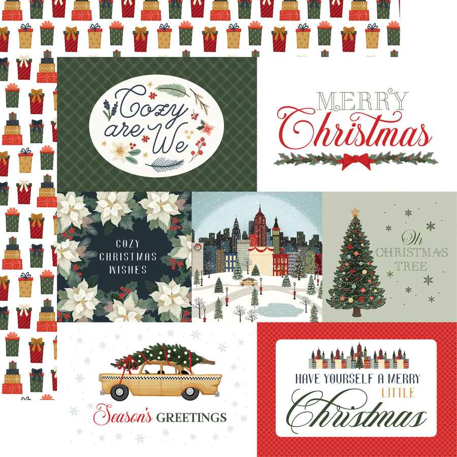 Christmas In The City: 6x4 Journaling Cards 12x12 Patterned Paper