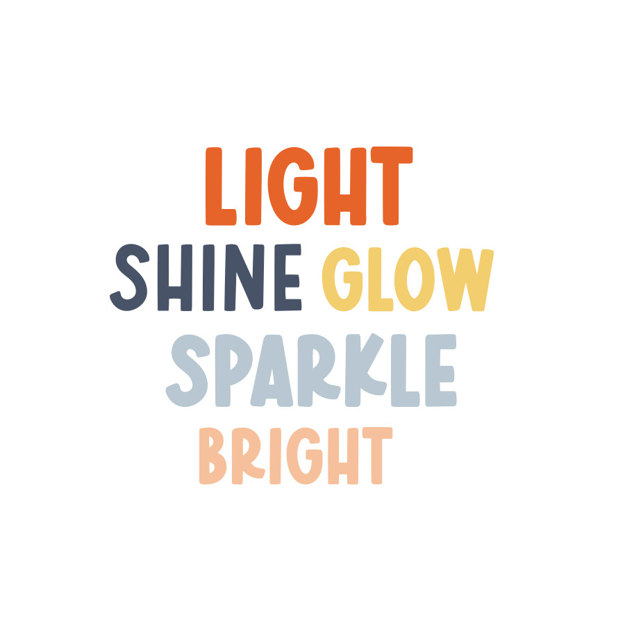 Light Shine Glow SVG Cut File
