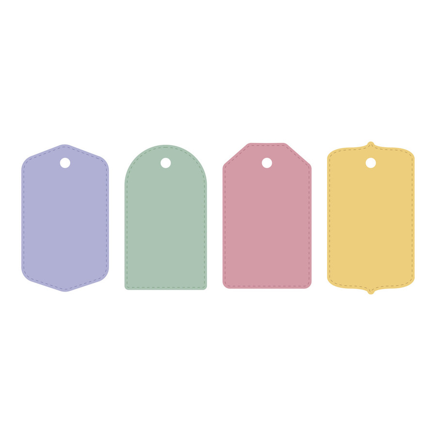 Stitched Tags SVG Cut Files