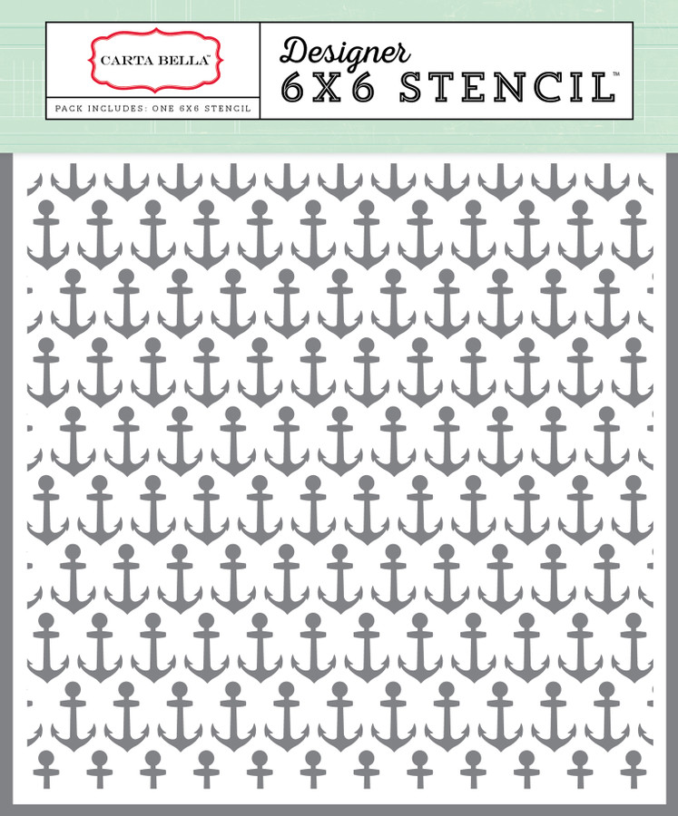 Yacht Club: Anchors Aweigh Stencil