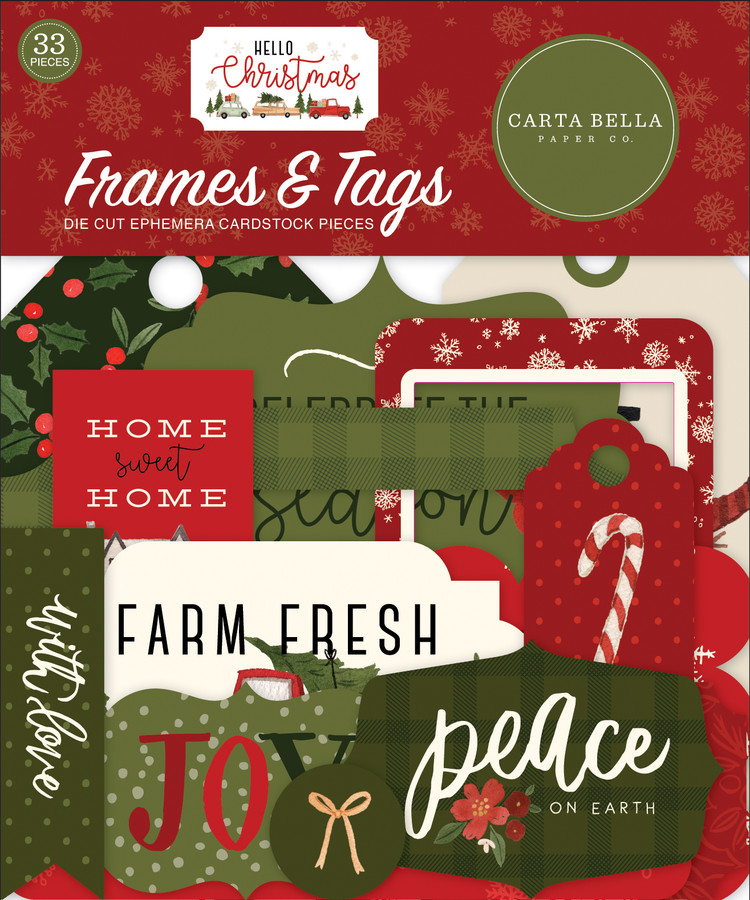 Hello Christmas Frames & Tags