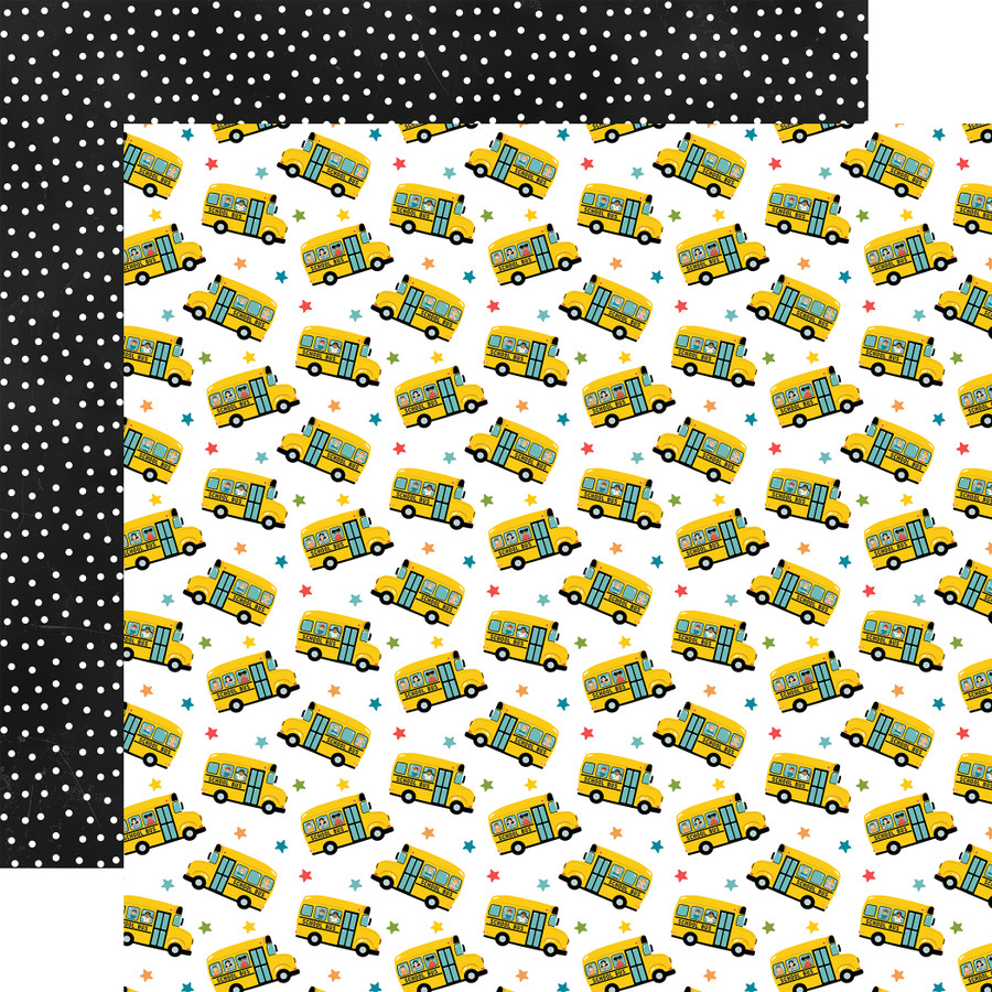 Field Trip: Load Up The Bus 12x12 Patterned Paper