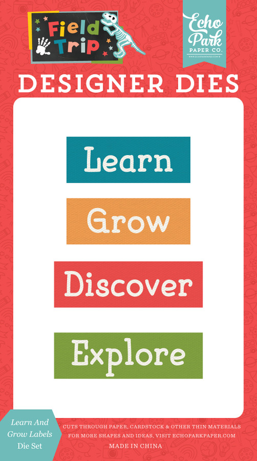 Field Trip: Learn And Grow Labels Small Die Set