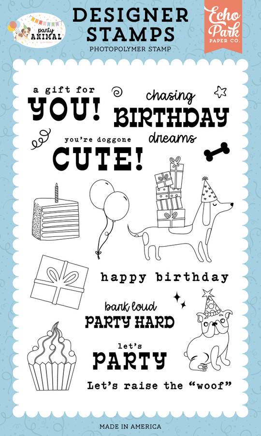 Party Animal: Chasing Birthday Dreams Stamp Set