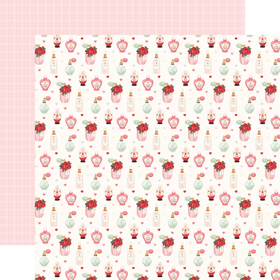 Be Mine: Eau De Parfum 12x12 Patterned Paper