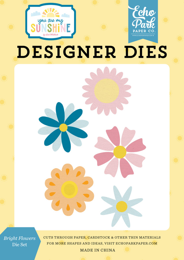 You Are My Sunshine: Bright Flowers Medium Die Set