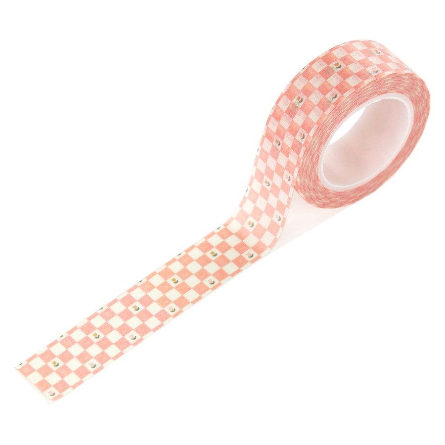 Silly Goose: Pink Painted Checkboard Washi Tape