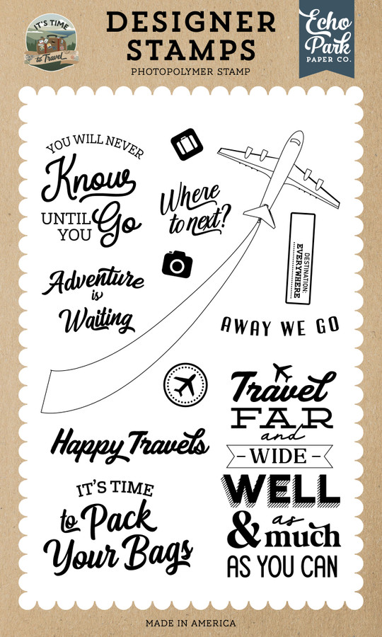 It's Time To Travel: Where To Next Stamp Set