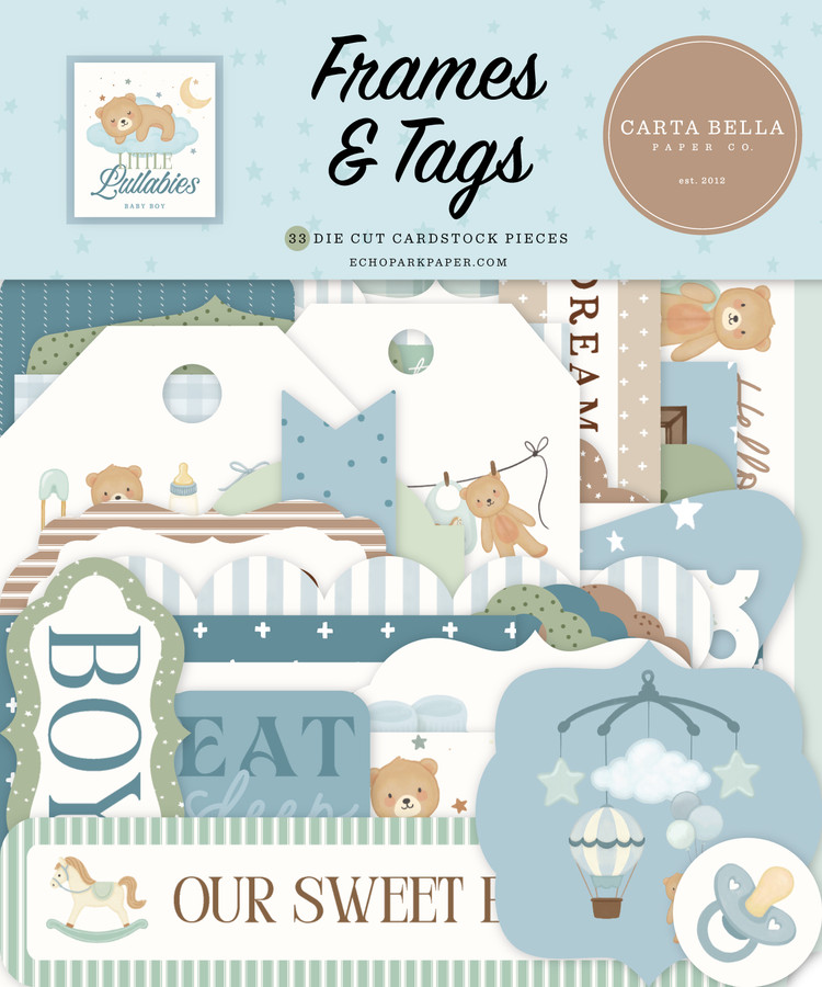 Little Lullabies - Baby Boy Frames & Tags