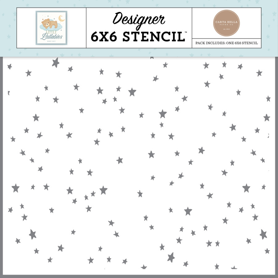 Little Lullabies - Baby Boy: Scatter Stars Stencil