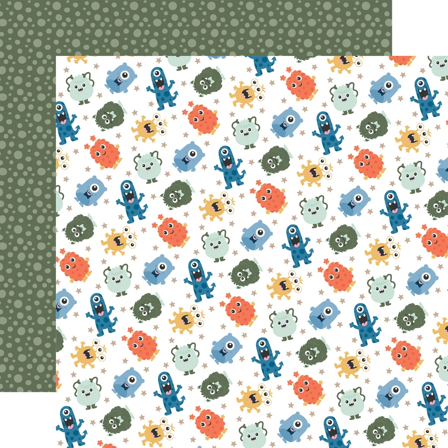 My Favorite Monster: Mischievous Monsters 12x12 Patterned Paper
