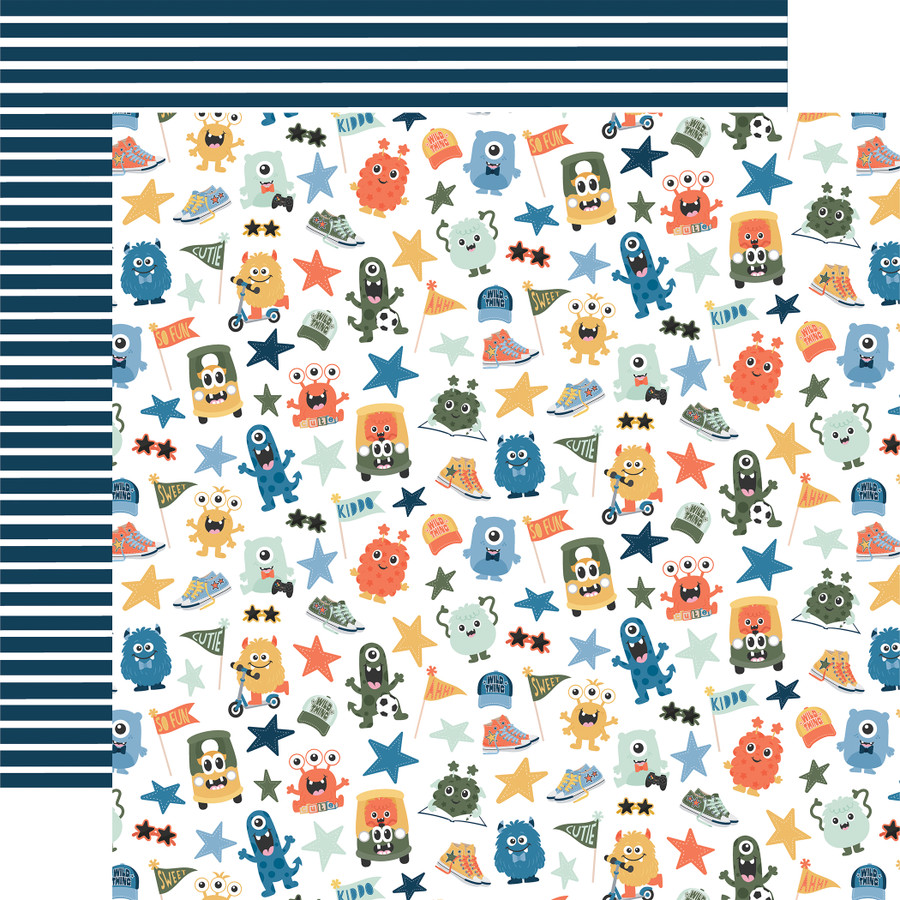 My Favorite Monster: Grrs And Giggles 12x12 Patterned Paper