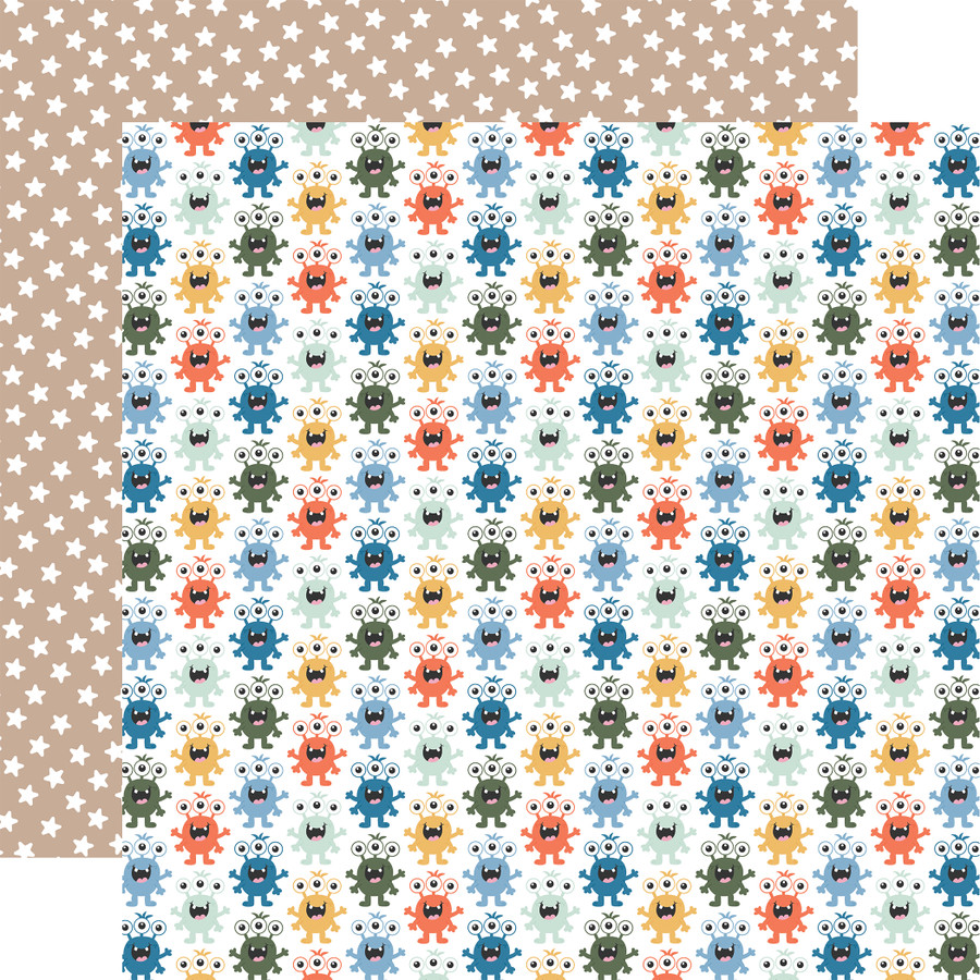 My Favorite Monster: Monster Crossing 12x12 Patterned Paper