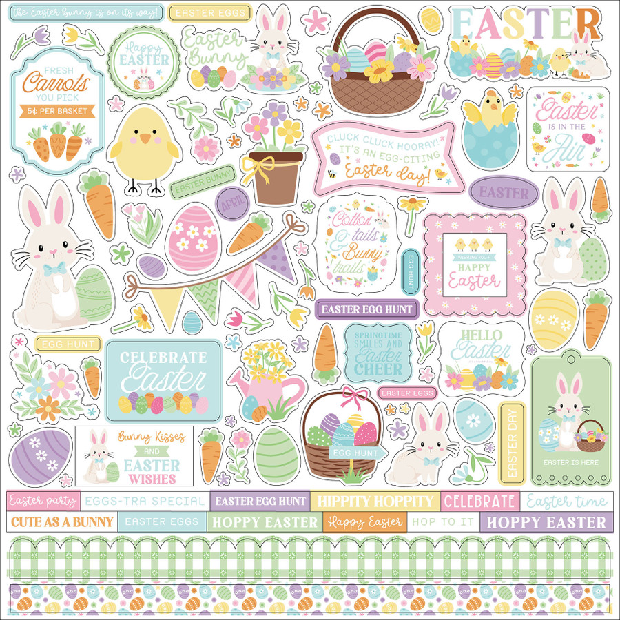 Easter Basket Element Sticker
