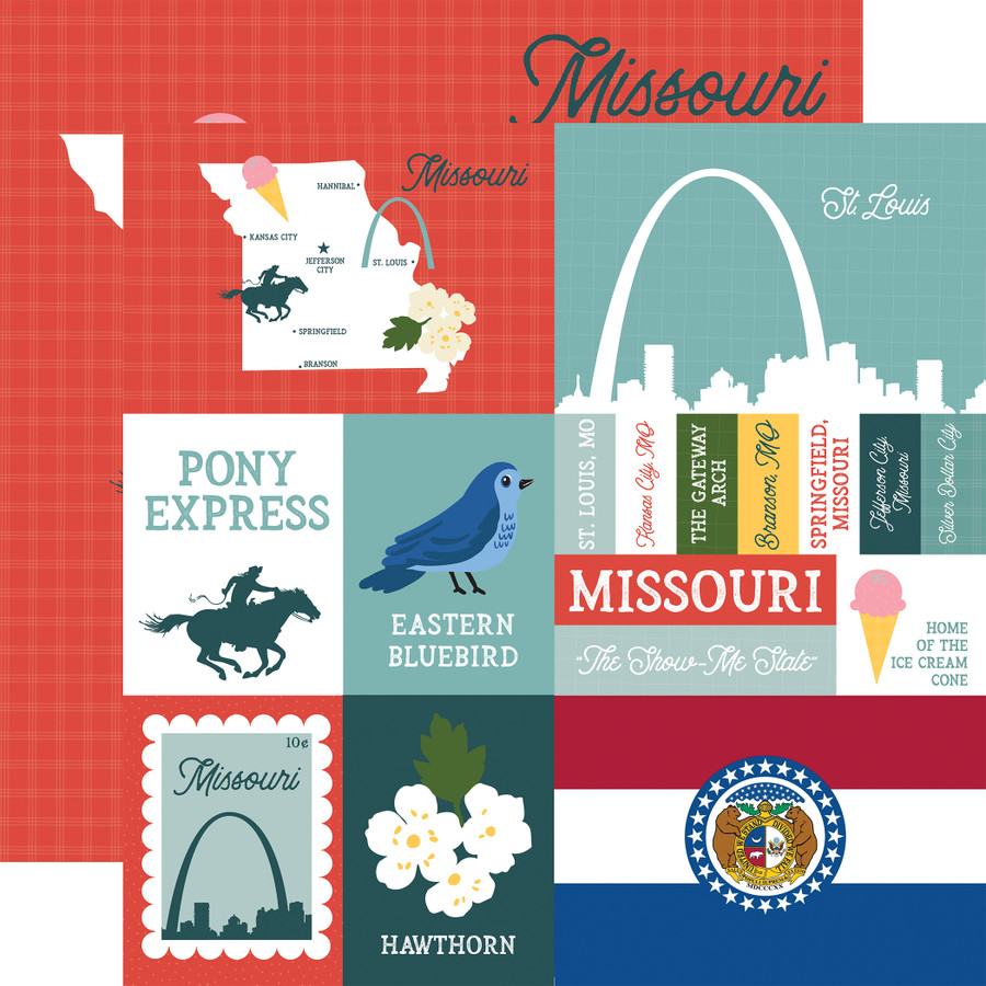 Our United States: Missouri 12x12 Patterned Paper