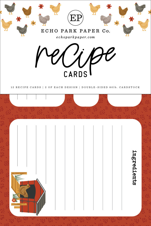 Chickens Recipe Cards