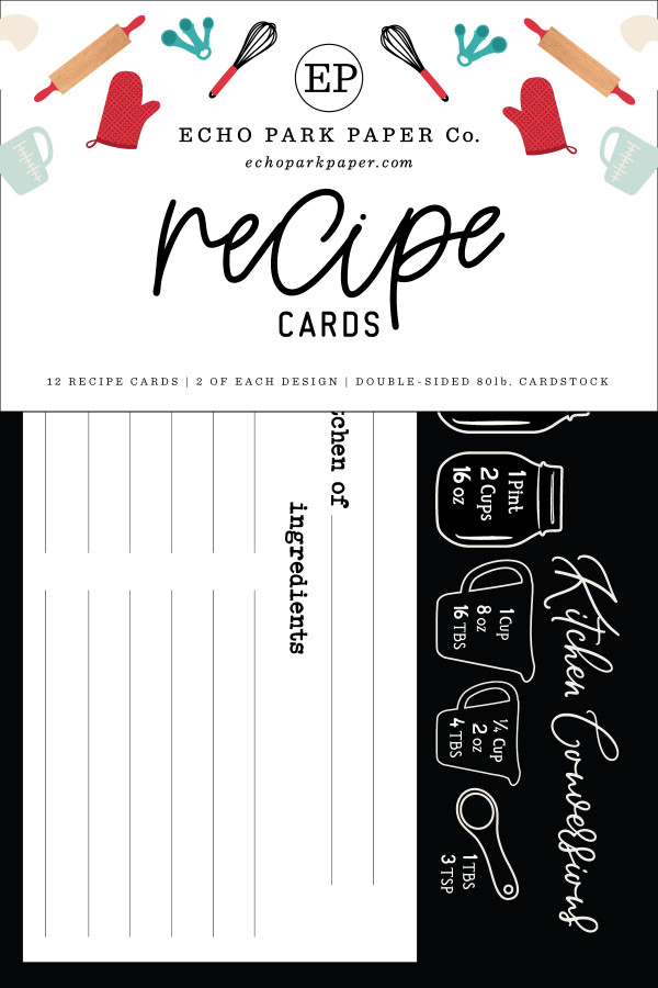 Farmhouse Kitchen Recipe Cards