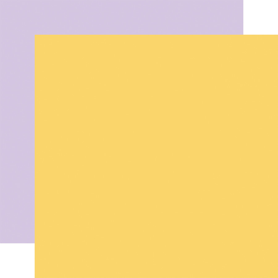 Our Groovy Summer: Yellow / Purple 12x12 Coordinating Solid Paper