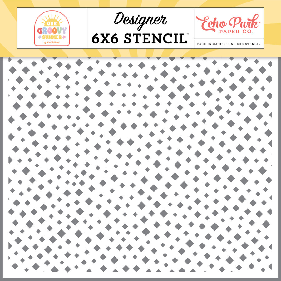 Our Groovy Summer: Dazzling Diamonds Stencil