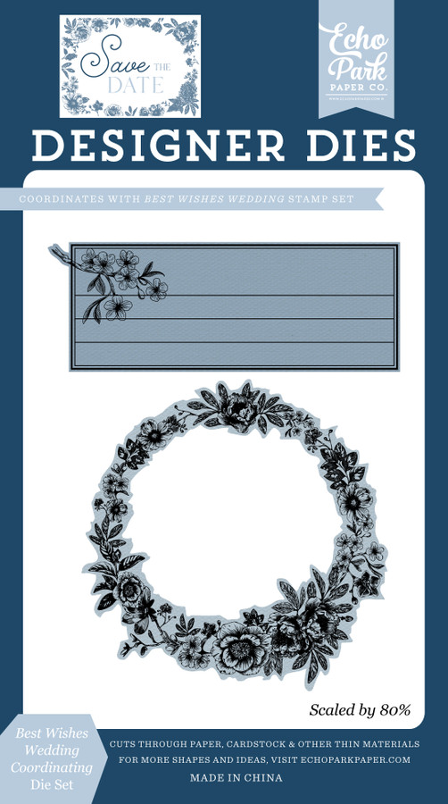 Save The Date: Best Wishes Wedding Coordinating Die Set