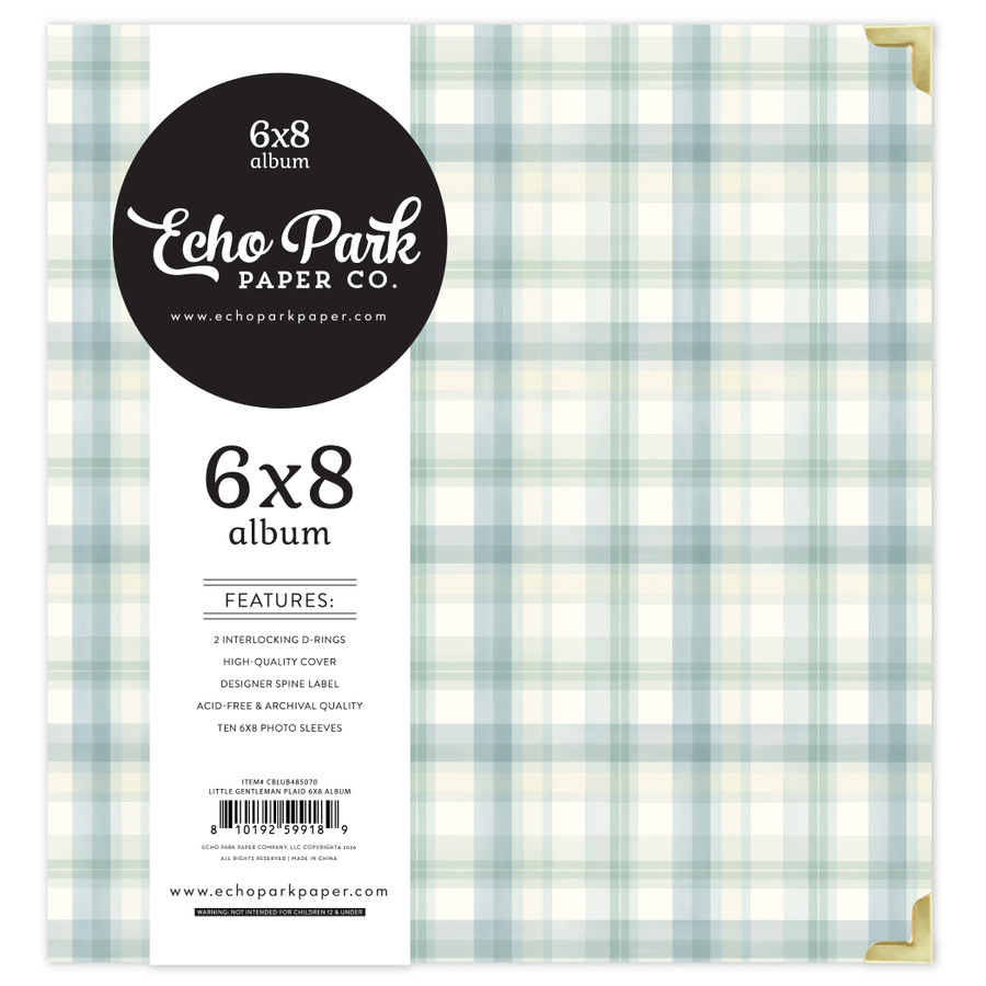 Little Lullabies - Baby Boy: Little Gentleman Plaid 6X8 Album