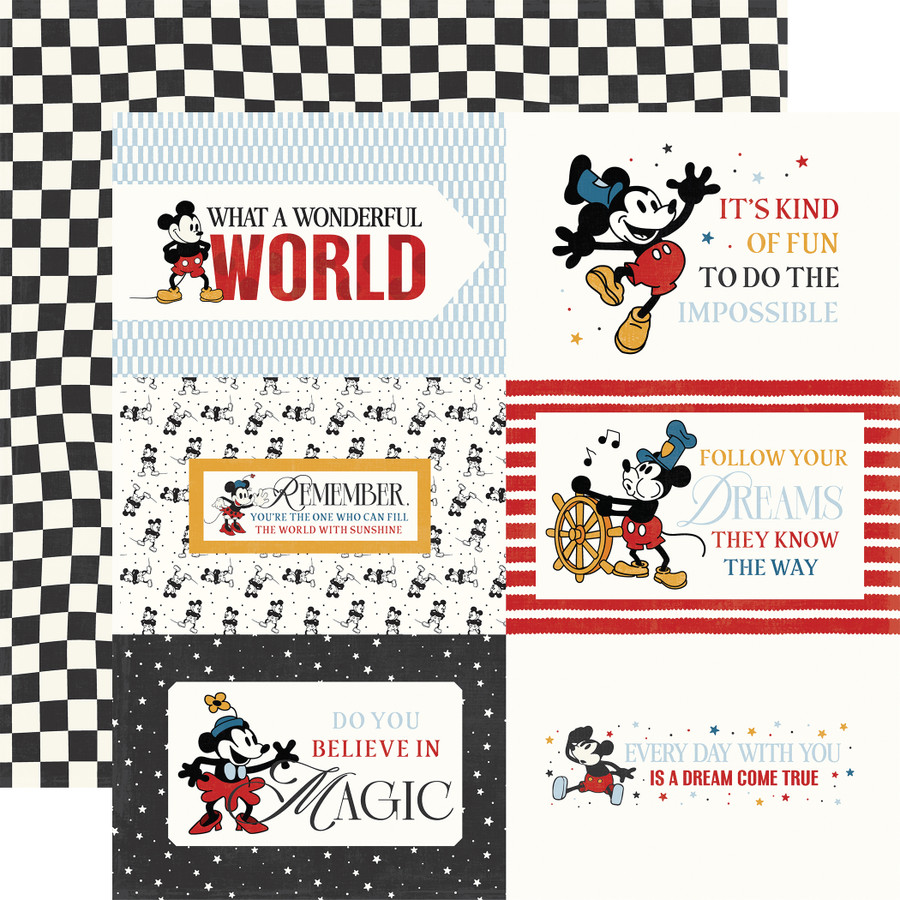 Mouse And Me: 6x4 Journaling Cards 12x12 Patterned Paper
