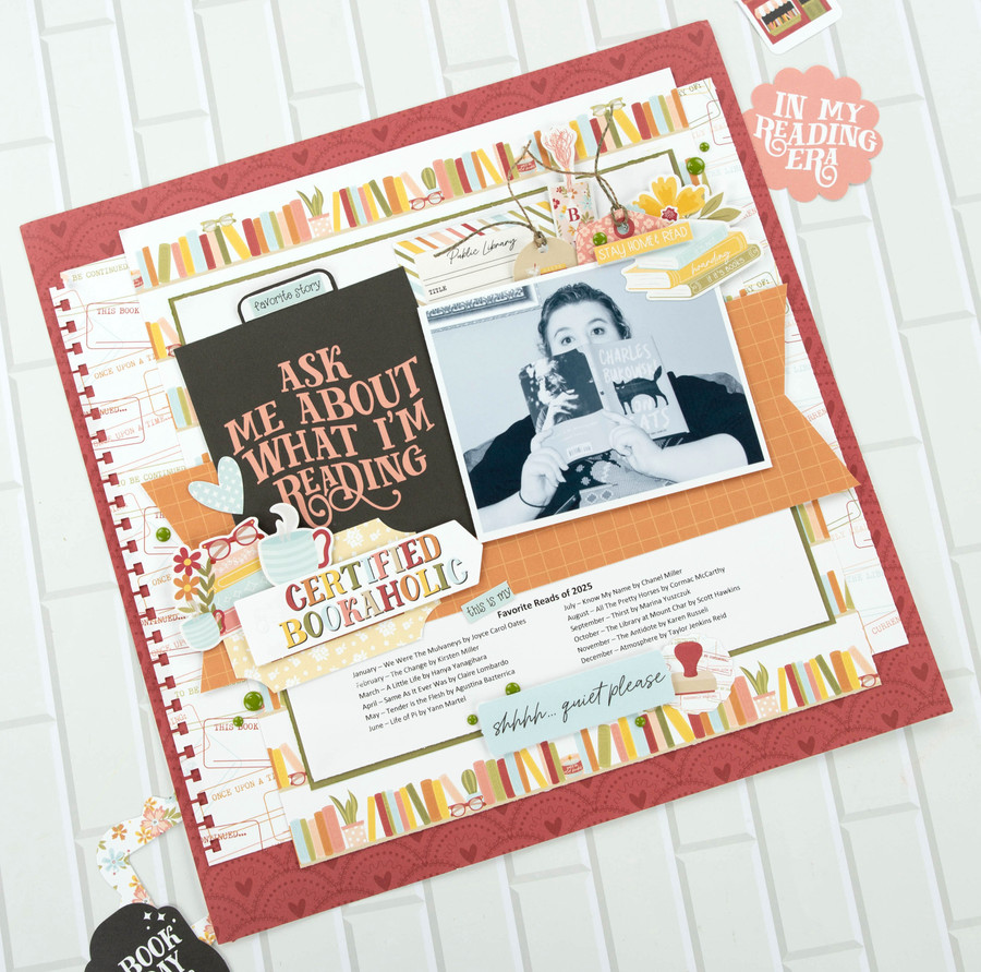 Bookish Layout Digital Instructions