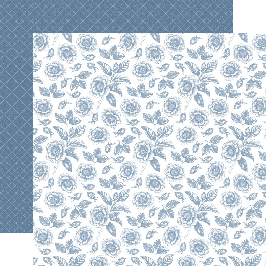 Save The Date: Husband And Wife Floral 12x12 Patterned Paper