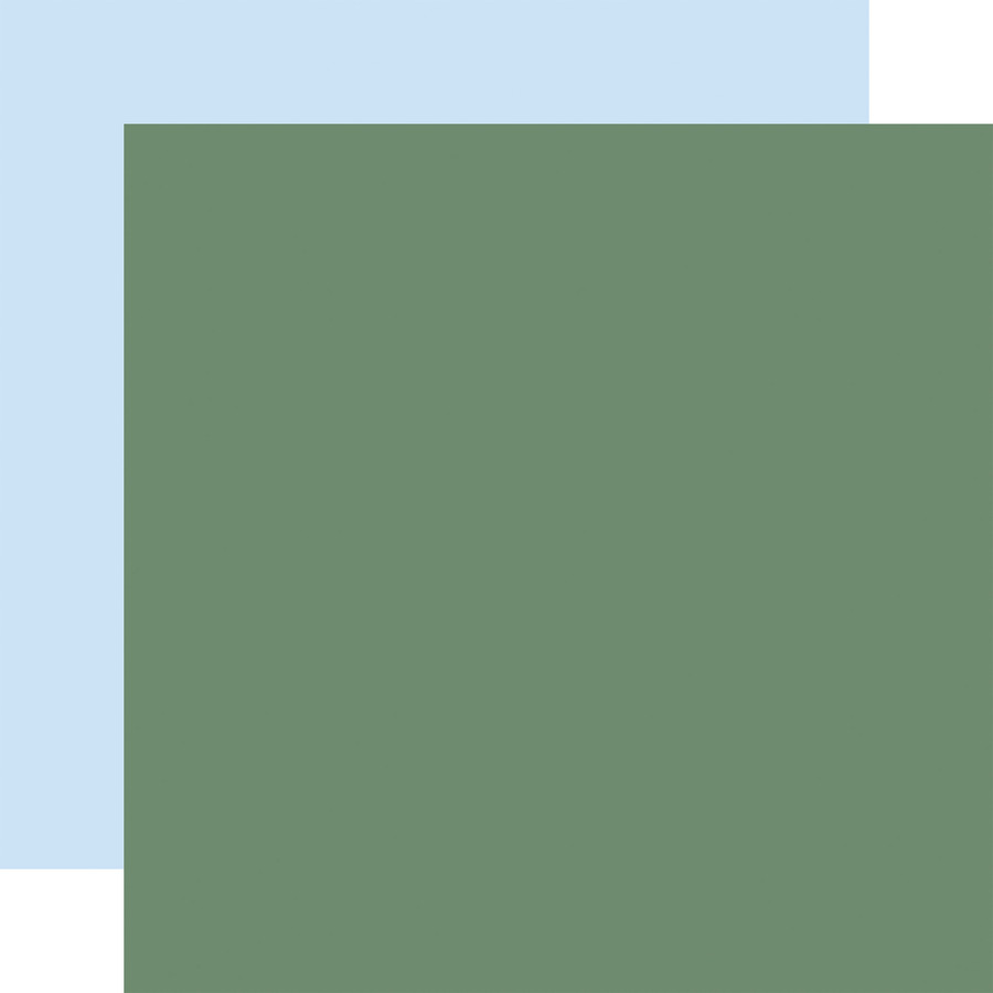 Flower Shoppe: Green / Lt. Blue 12x12 Coordinating Solid Paper