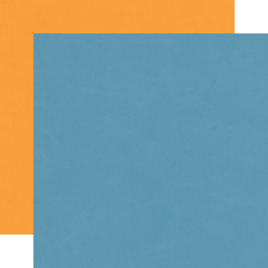 Cat Lover: Blue / Orange 12x12 Coordinating Solid Paper