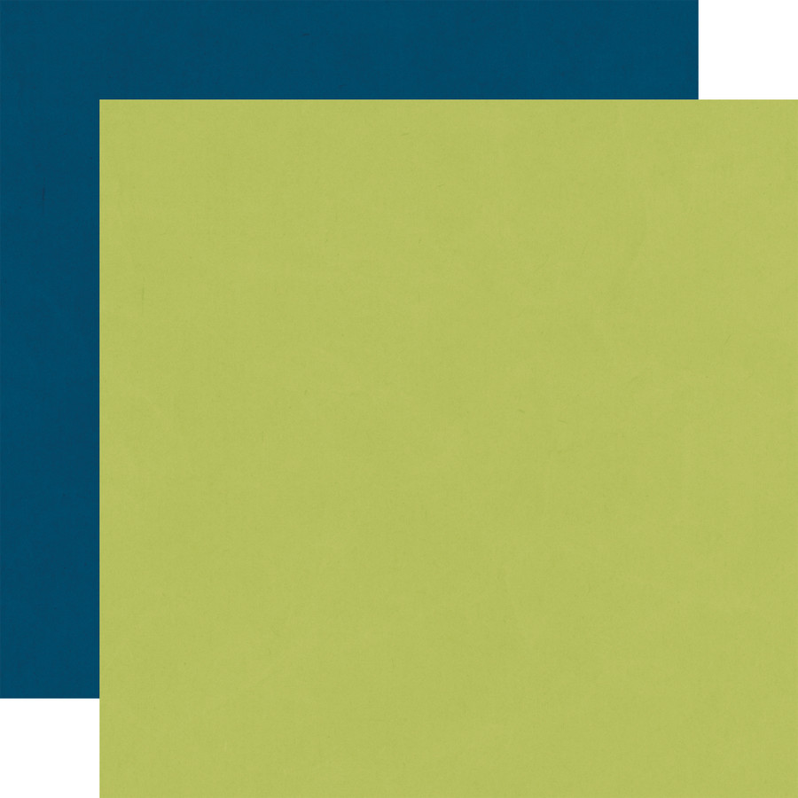 Cat Lover: Green / Navy 12x12 Coordinating Solid Paper