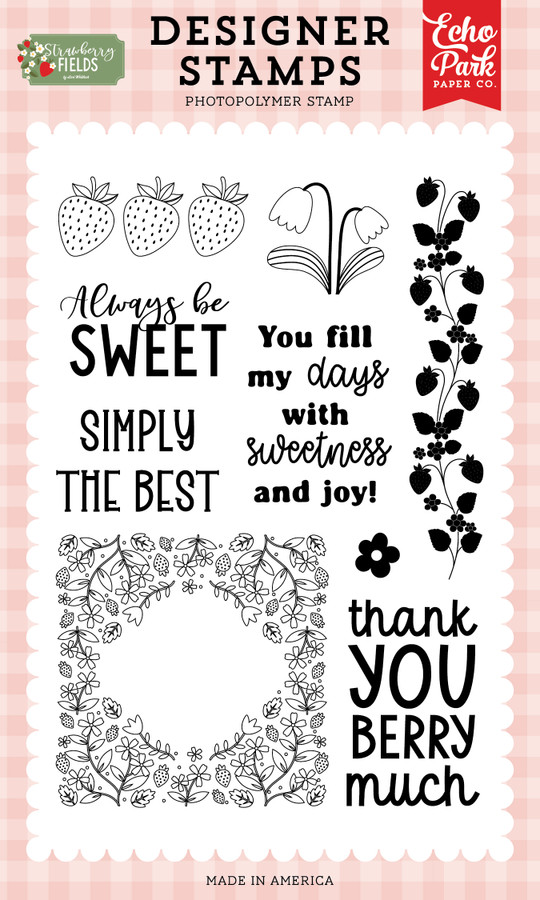 Strawberry Fields: Thank You Very Much Stamp Set
