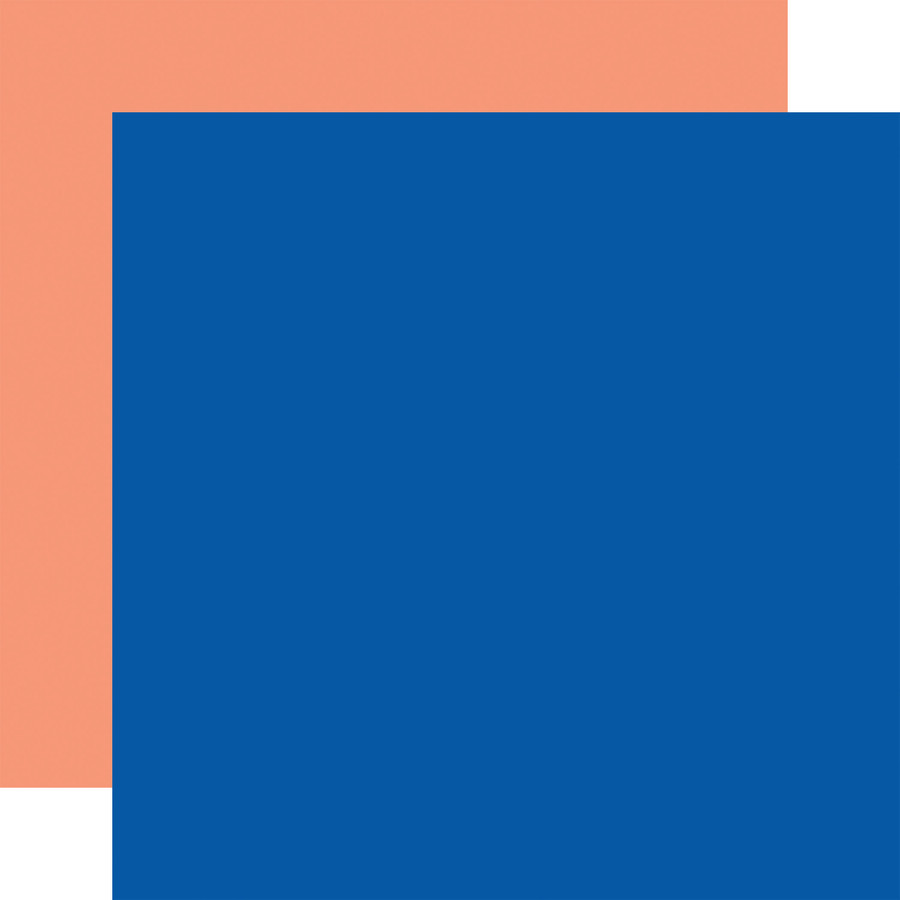 Greece: Blue / Salmon 12x12 Coordinating Solid Paper