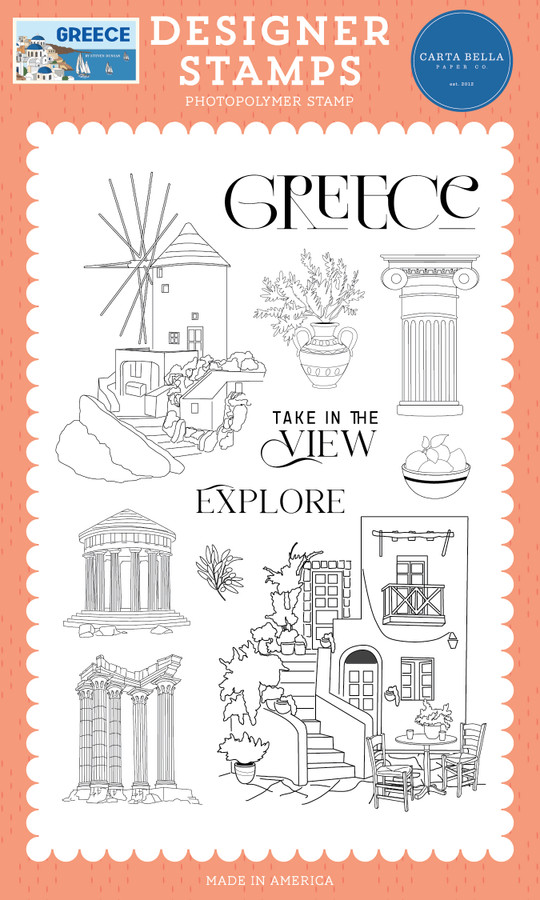 Greece: Travel Through Greece Stamp Set