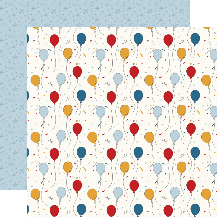 Mouse And Me Birthday: Birthday Wishes Balloons 12x12 Patterned Paper