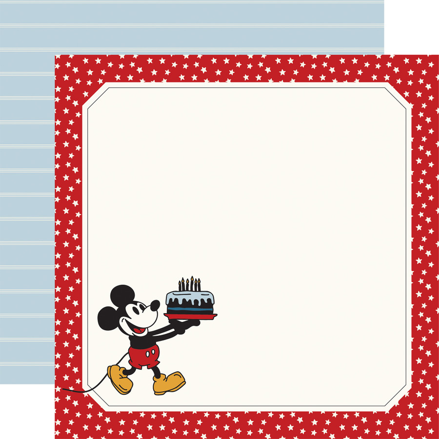 Mouse And Me Birthday: Birthday Mouse Page Frame 12x12 Patterned Paper