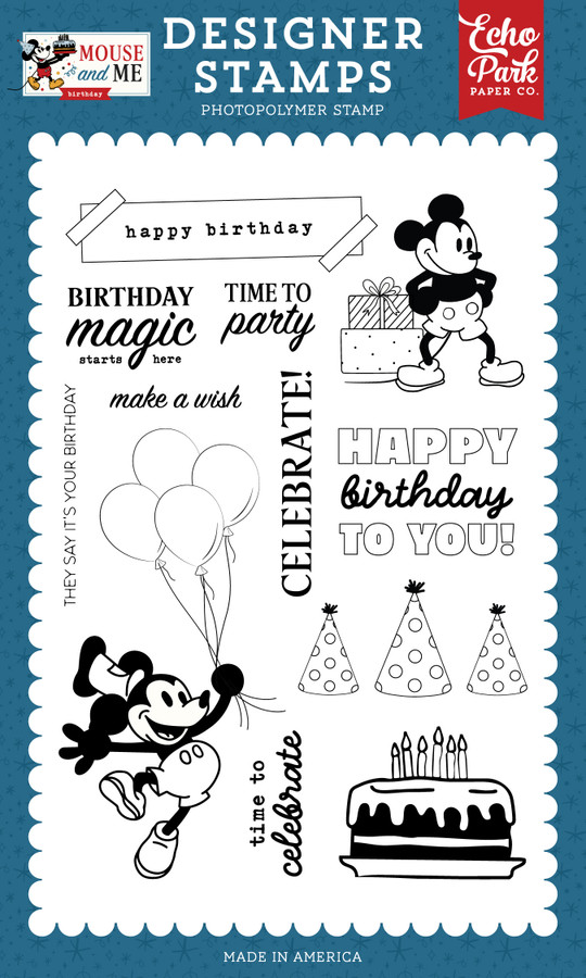 Mouse And Me Birthday: Celebrate Mouse Stamp Set