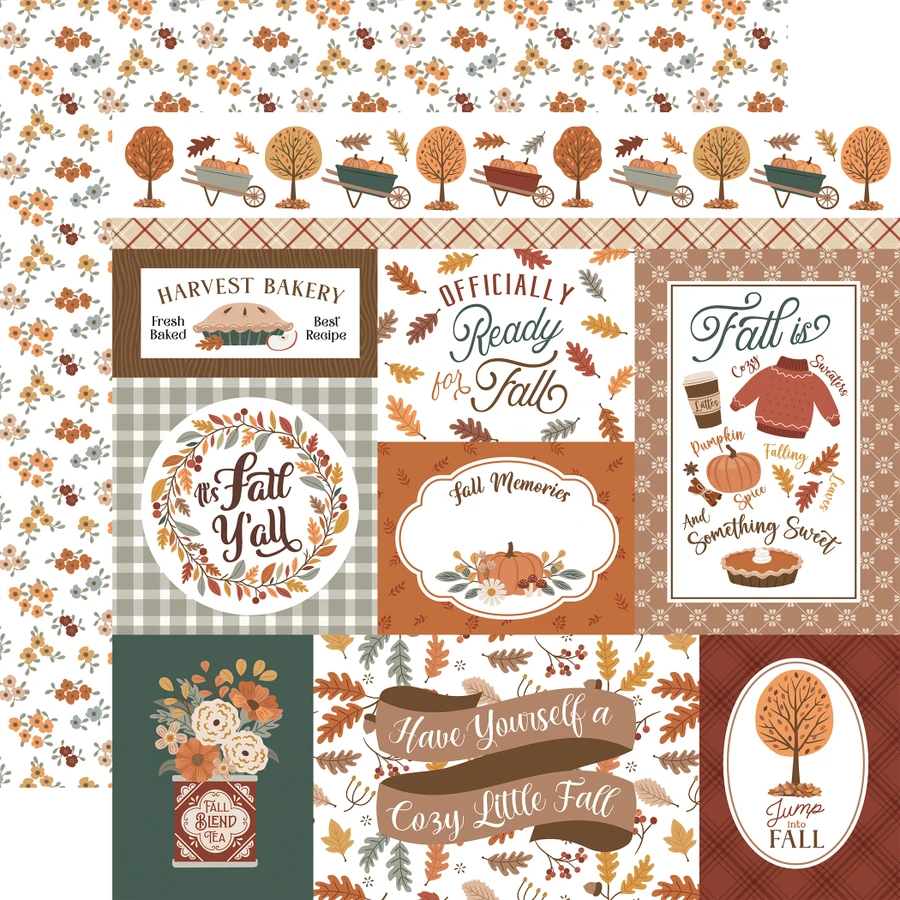 Feels Like Fall: Fall Journaling Cards 12x12 Patterned Paper