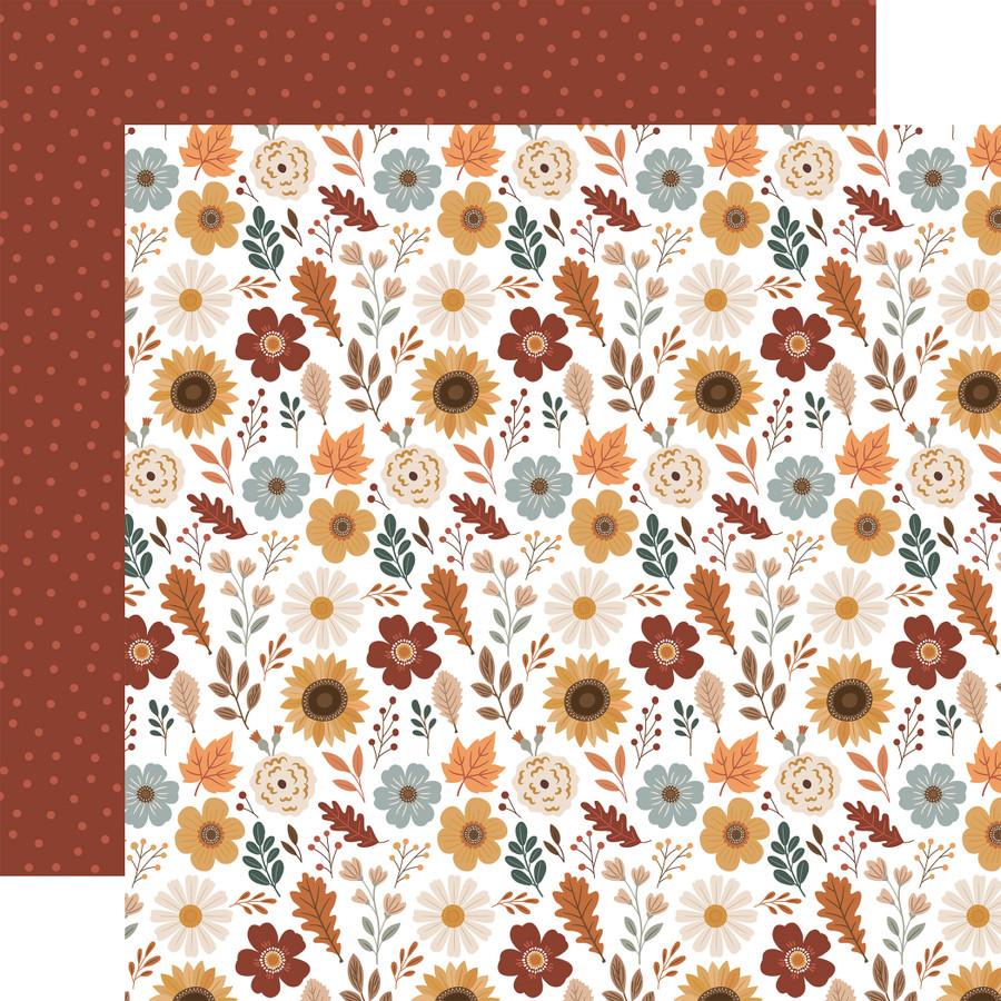 Feels Like Fall: Harvest Blossoms 12x12 Patterned Paper