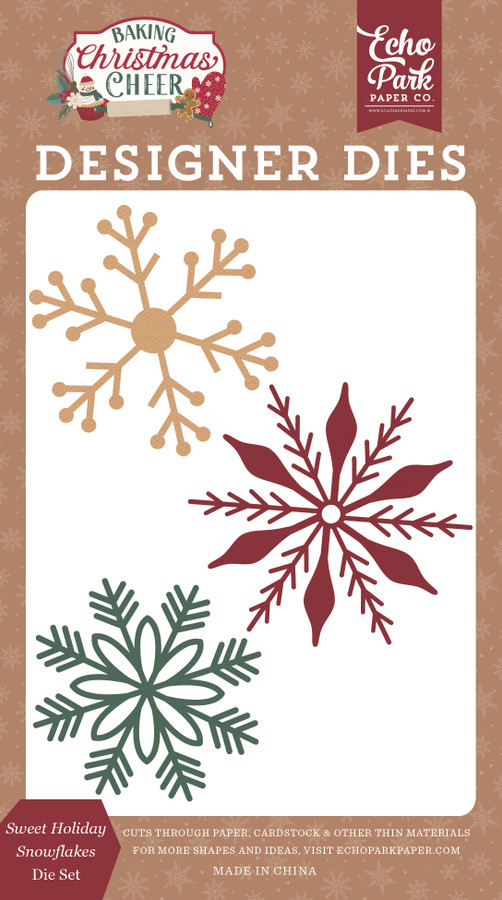 Baking Christmas Cheer: Sweet Holiday Snowflakes Small Die Set