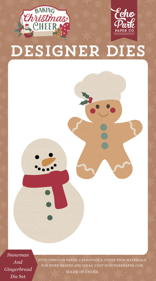 Baking Christmas Cheer: Snowman And Gingerbread Small Die Set