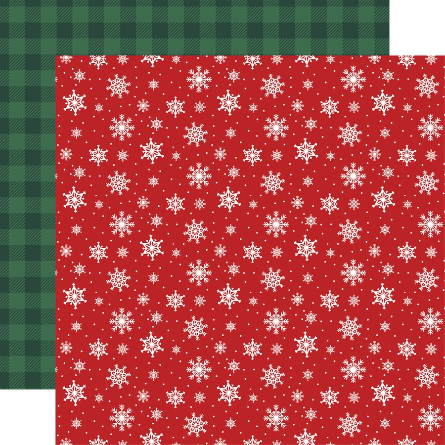North Pole Christmas: Arctic Snowflakes 12x12 Patterned Paper