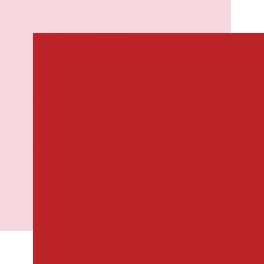 North Pole Christmas: Red / Pink 12x12 Coordinating Solid Paper