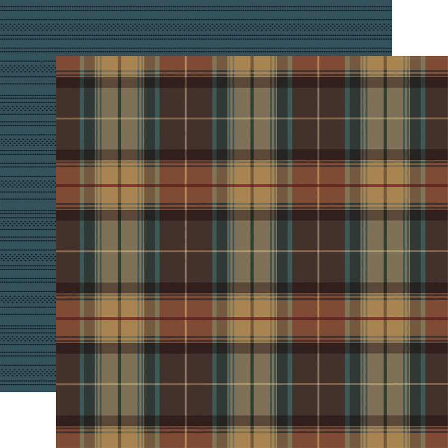 Here Comes Autumn: Moody Plaid 12x12 Patterned Paper