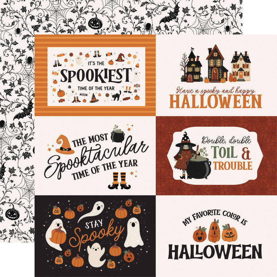 Handmade Halloween: 6x4 Journaling Cards 12x12 Patterned Paper