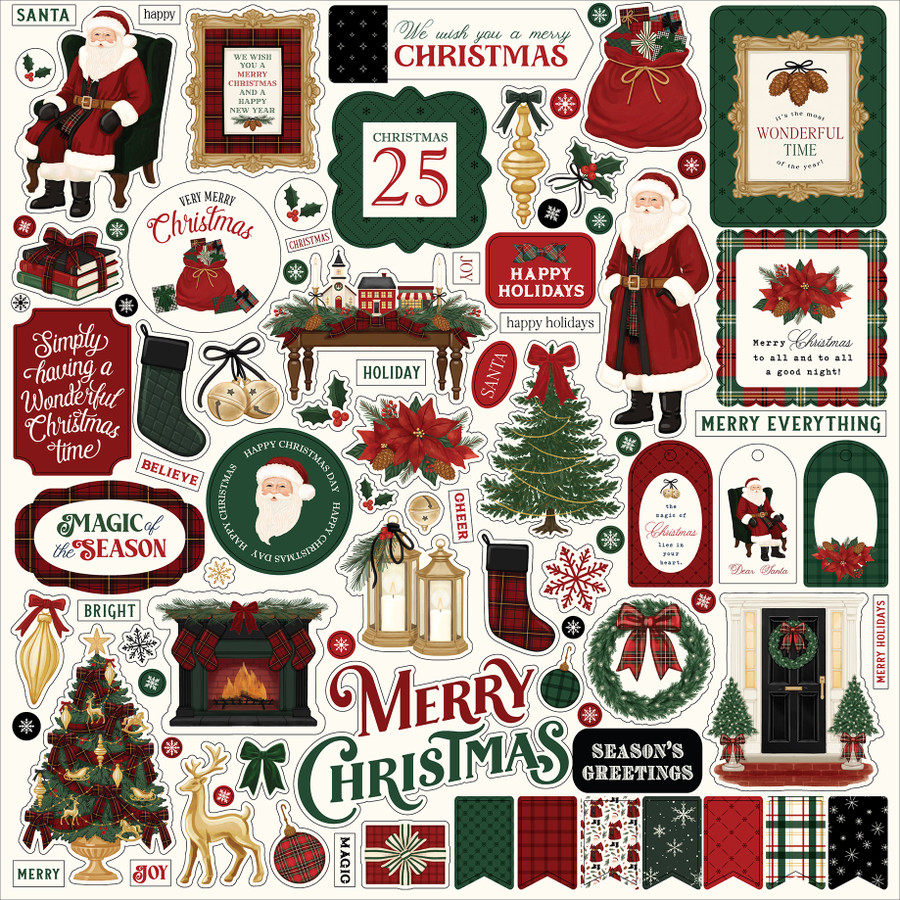 Classic Christmas Element Sticker